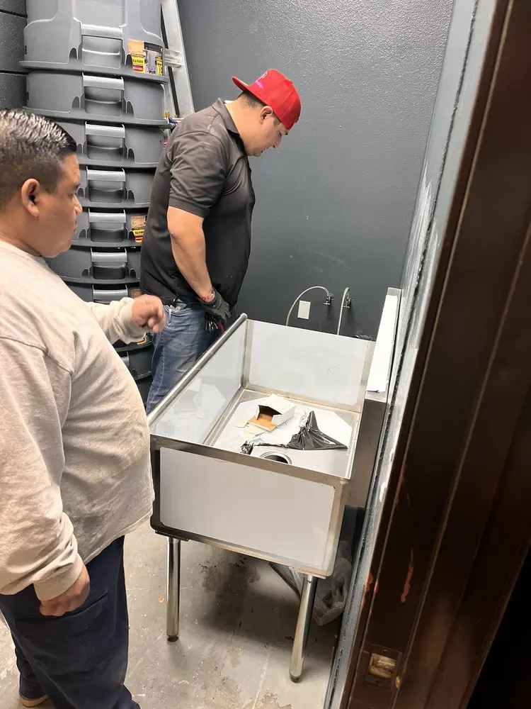 Commercial plumbing and sink installation in Sylvester